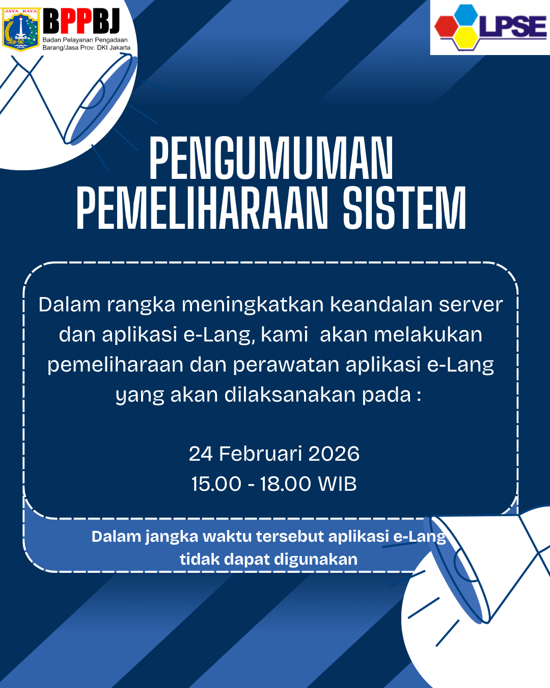 Maintenance Aplikasi e-Lang